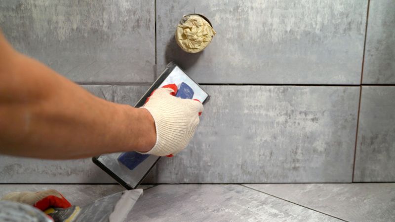 Tile Grout Crack Repair