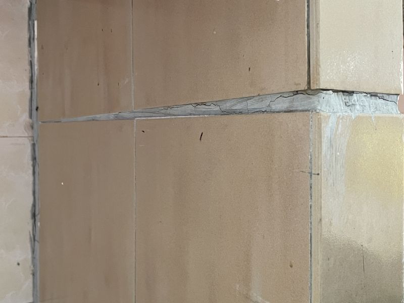 Tile Grout Crack Repair detail