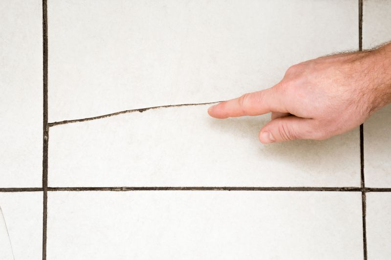 Tile Grout Crack Repair detail