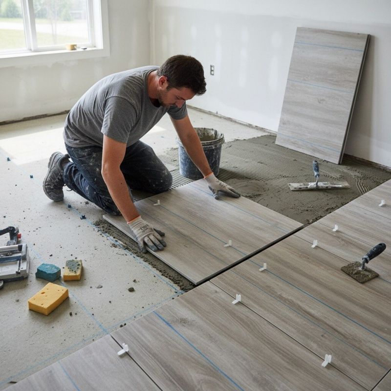 Slate Tile Floor Installation in Frederick, MD